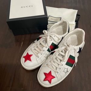 Gucci Ace Star Embroidered Sneakers